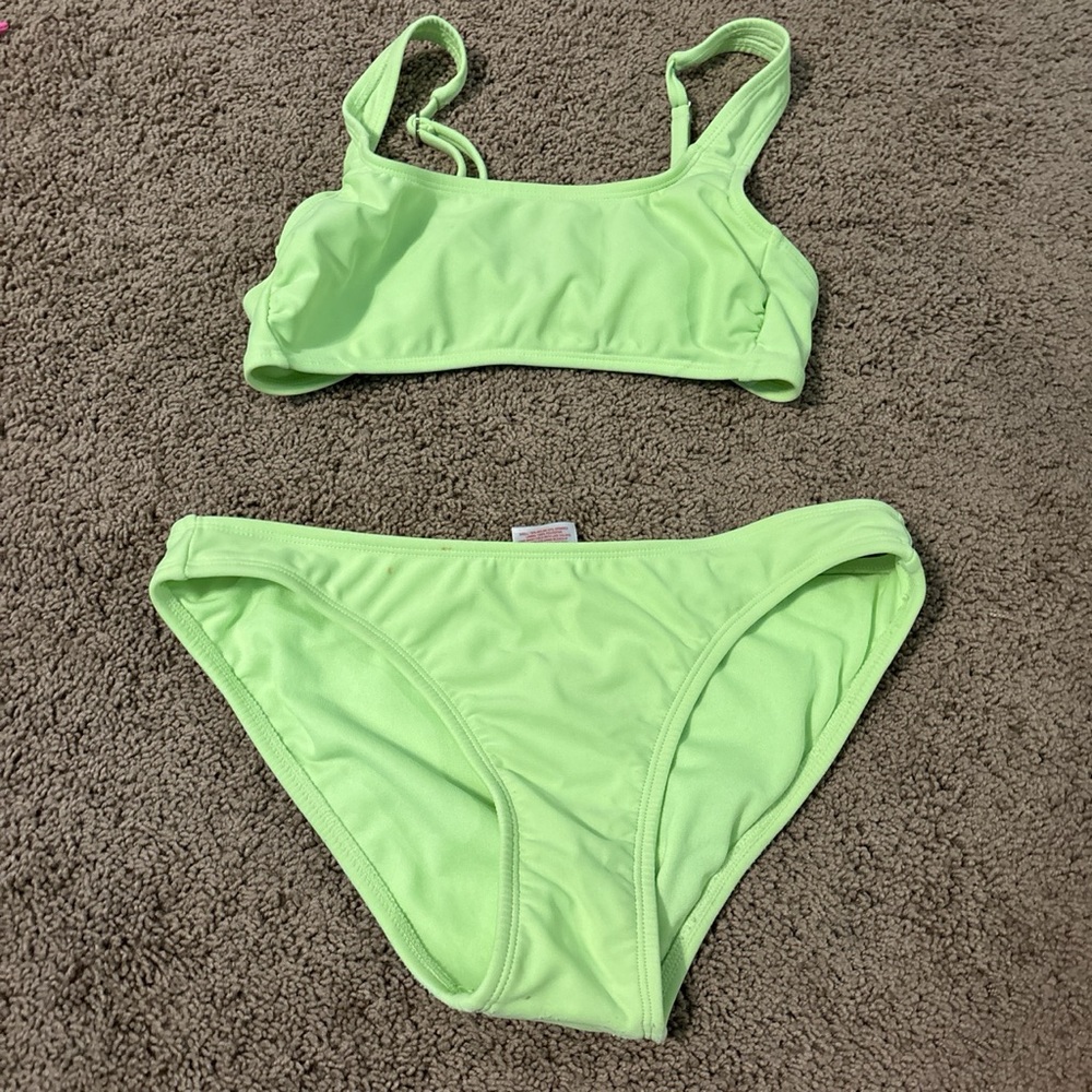 neon green small bikini from target